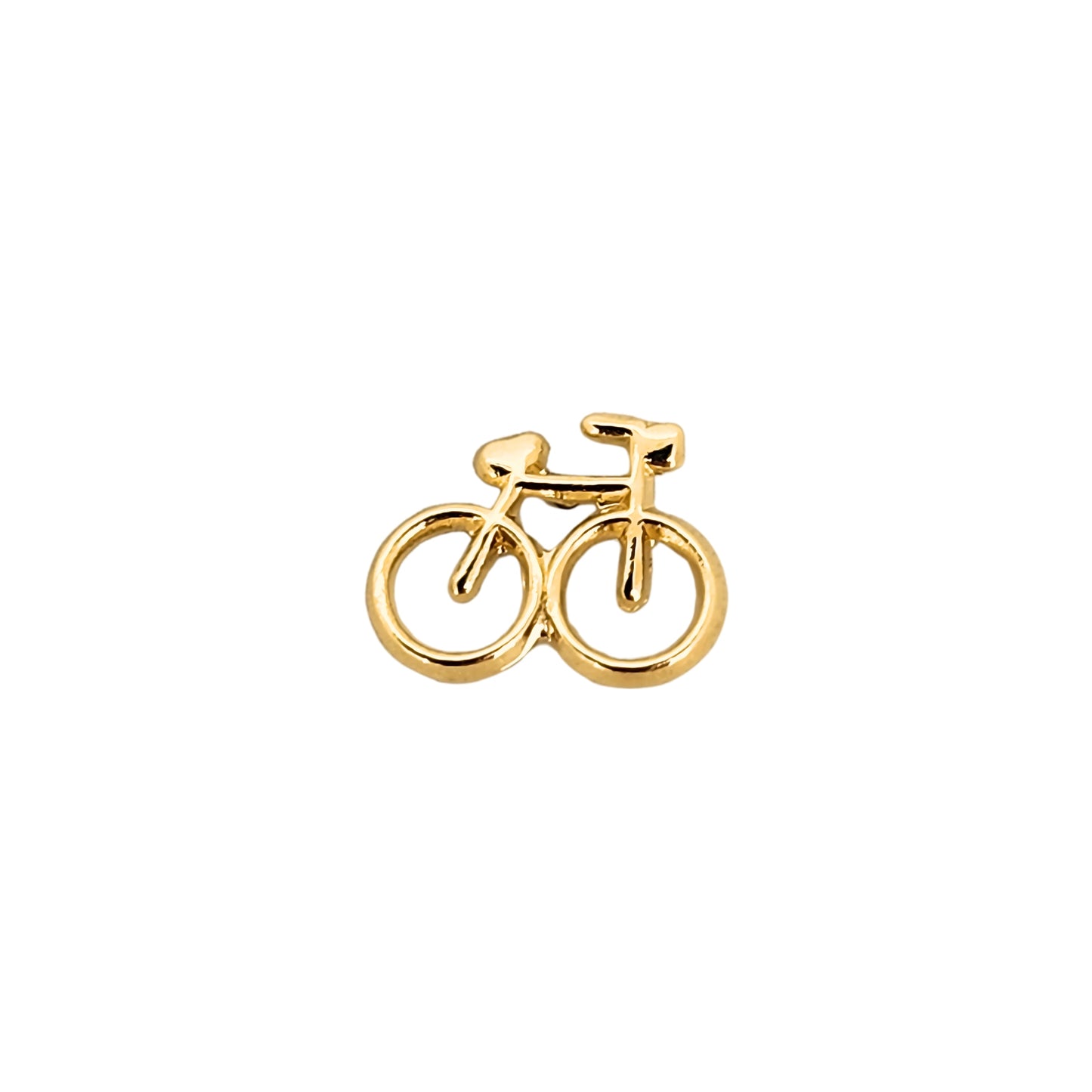 Aretes Bibicleta Oro 10k, Tipo Broquel