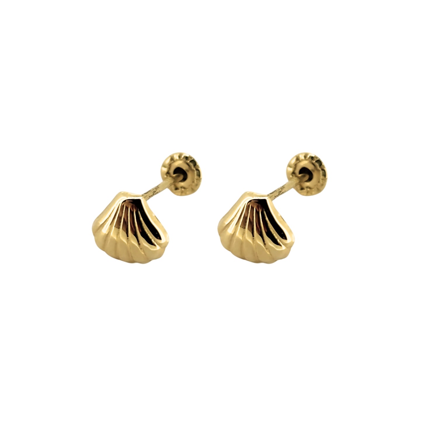 Aretes Conchita Oro 10k, Tipo Broquel