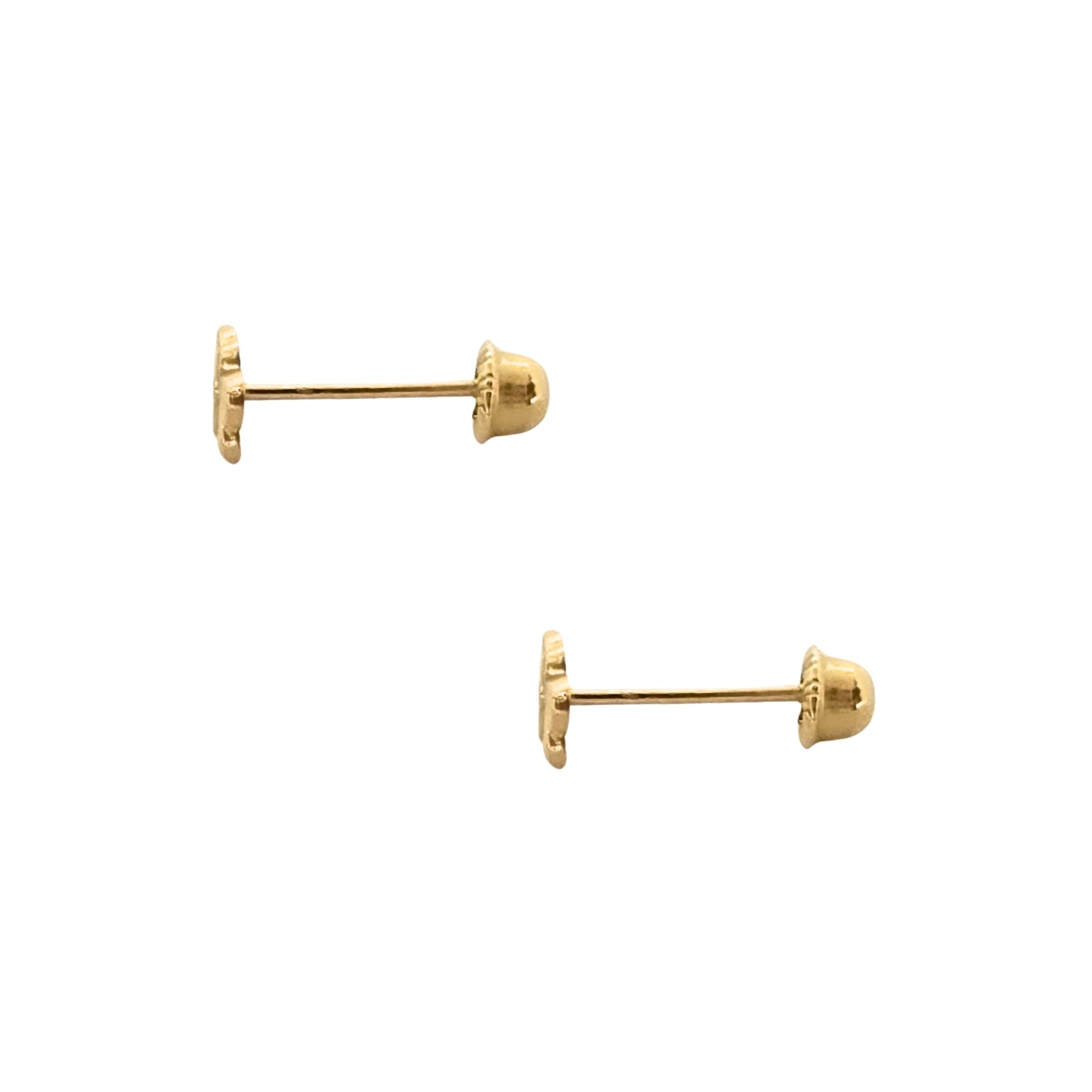 Aretes Mariposita Mini Tipo Broquel Elegantes y Delicados Cierre Rosca Diseño Atemporal y Clásico