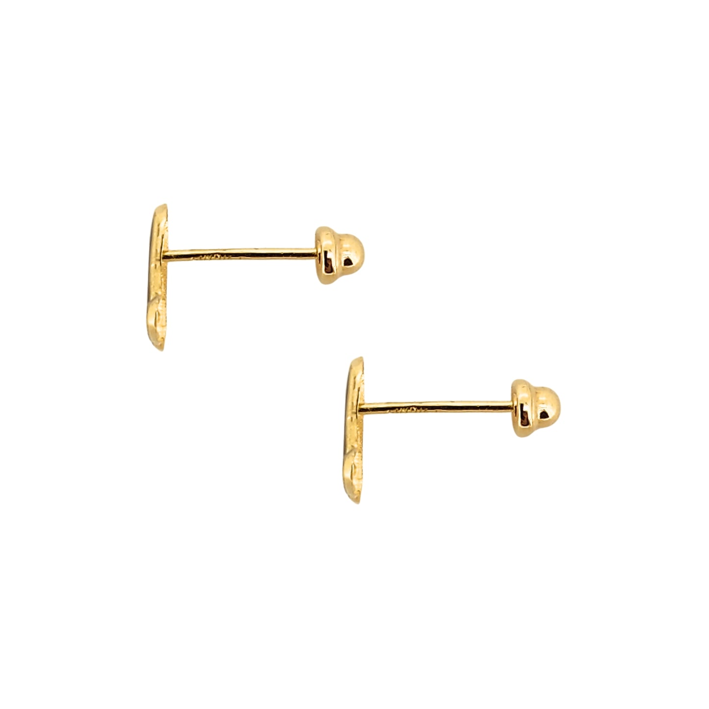Aretes Bota Esmaltada Oro 10k, Tipo Broquel