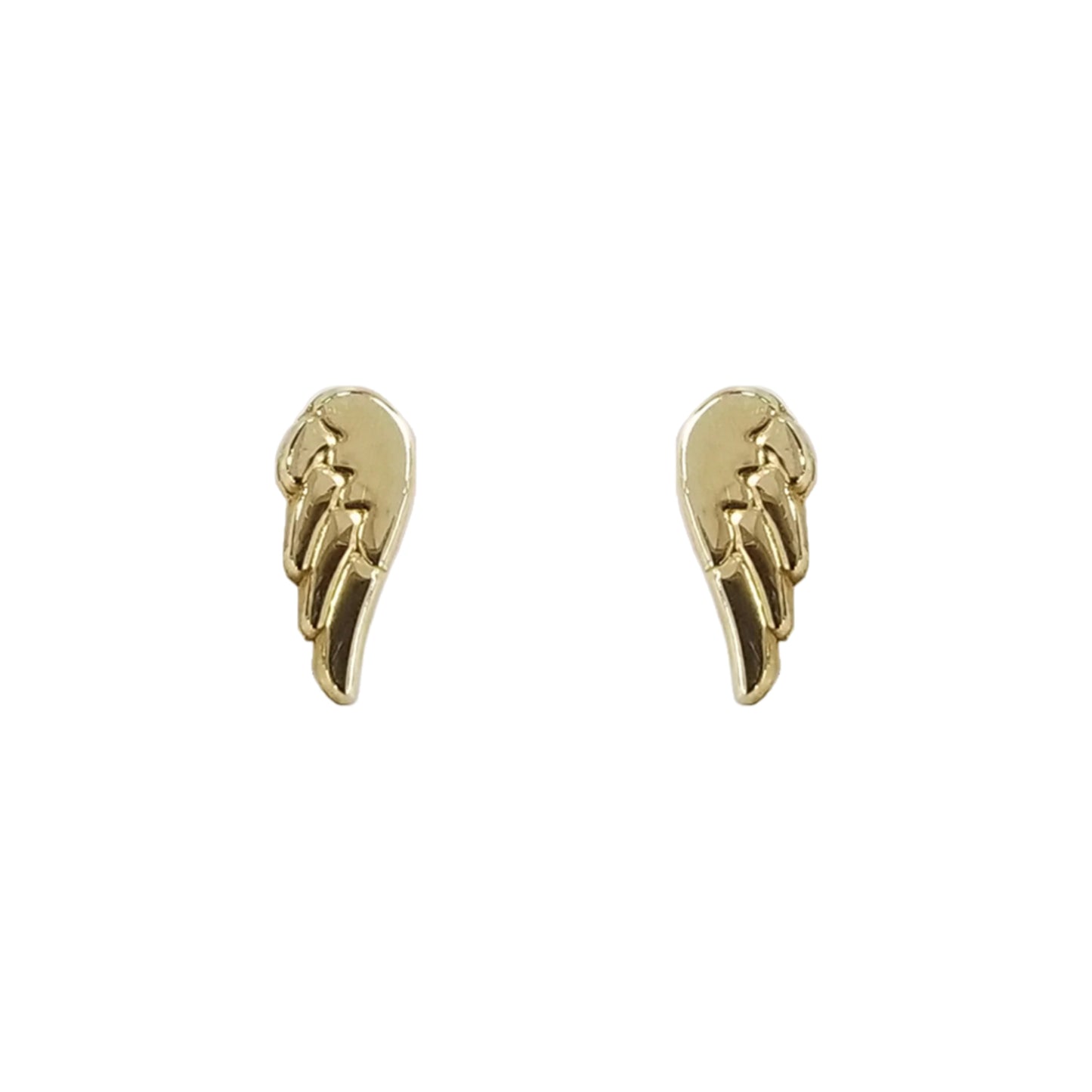 Aretes Alas de Ángel, Oro 10k Tipo Broquel