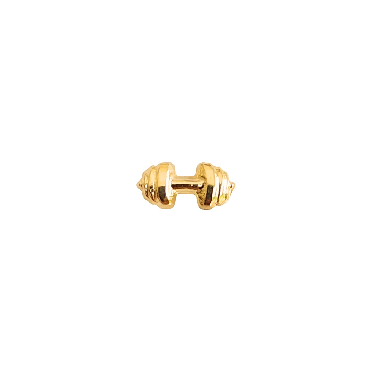 Aretes de Pesas, Oro 10k Tipo Broquel