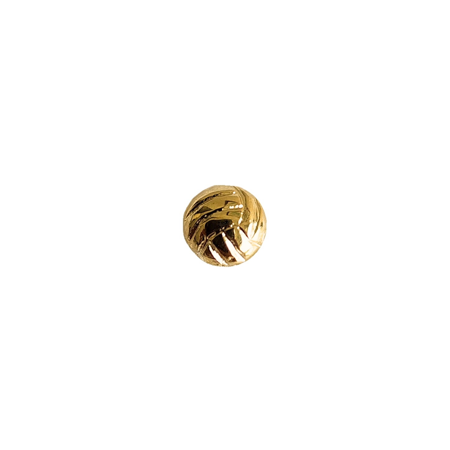 Aretes Balón Voleibol, Oro 10k Tipo Broquel