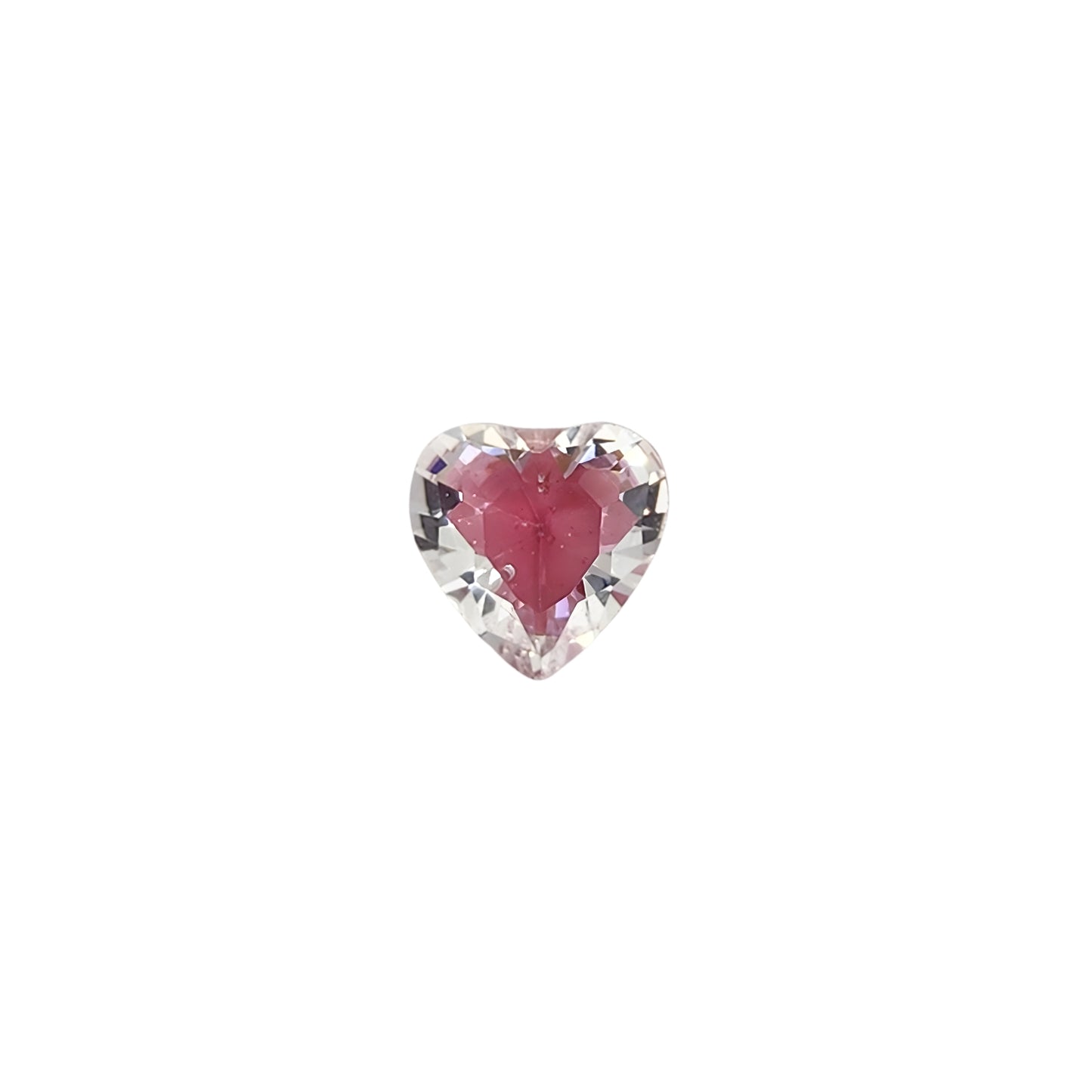 Aretes Oro 10K Broquel Corazón Zirconia Rosa Encapsulada