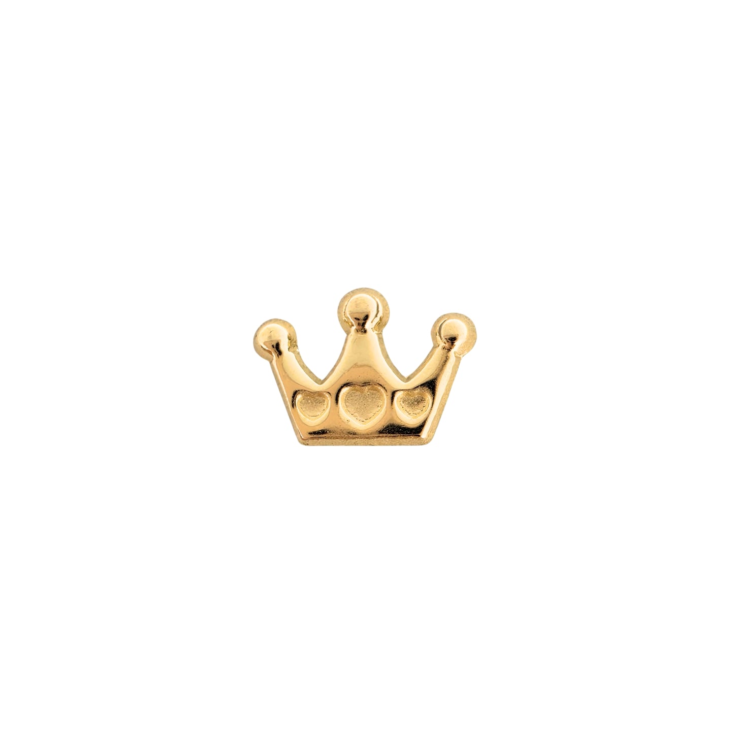 Aretes Oro 10K Broquel Corona