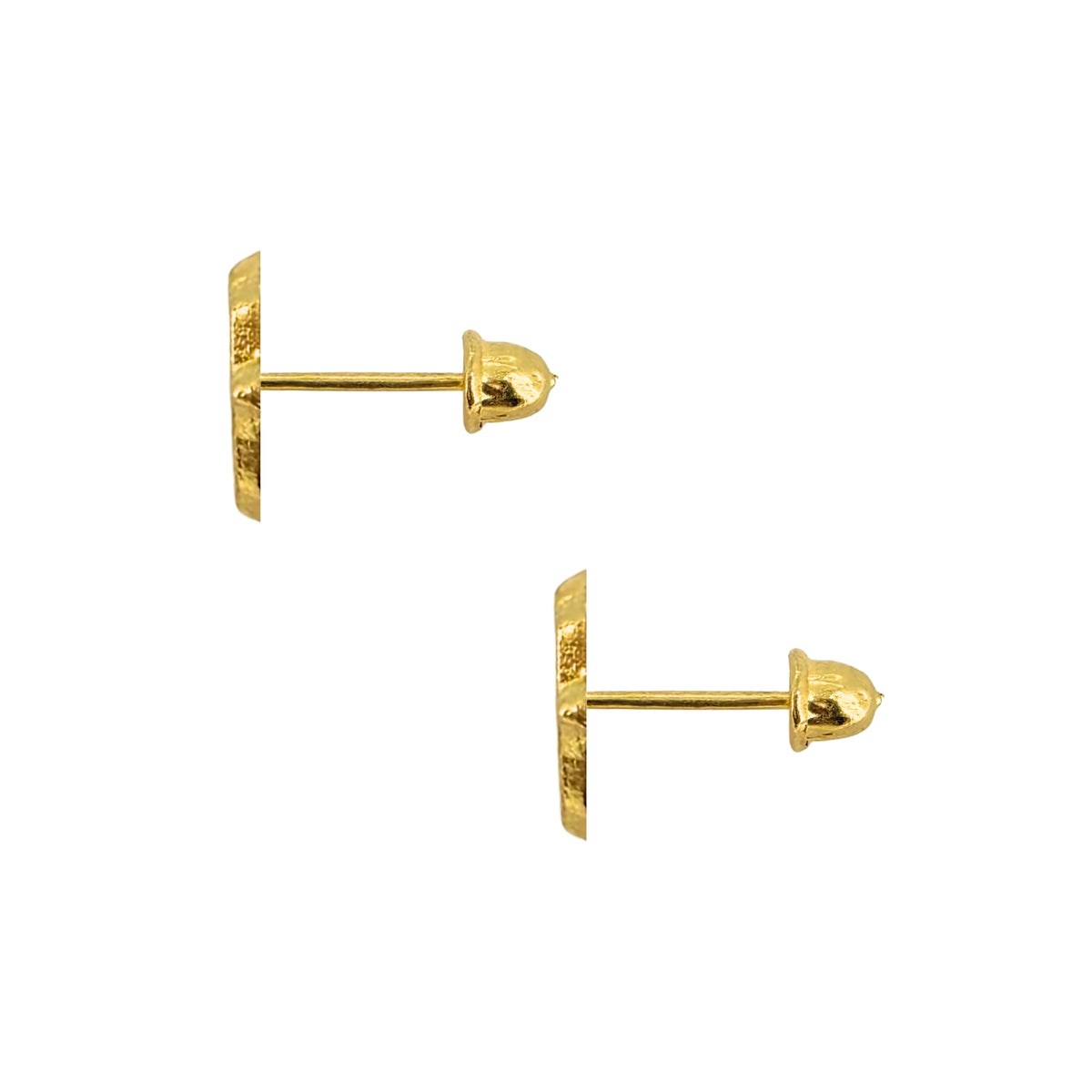 Aretes Oro 10K Broquel Yin y Yang