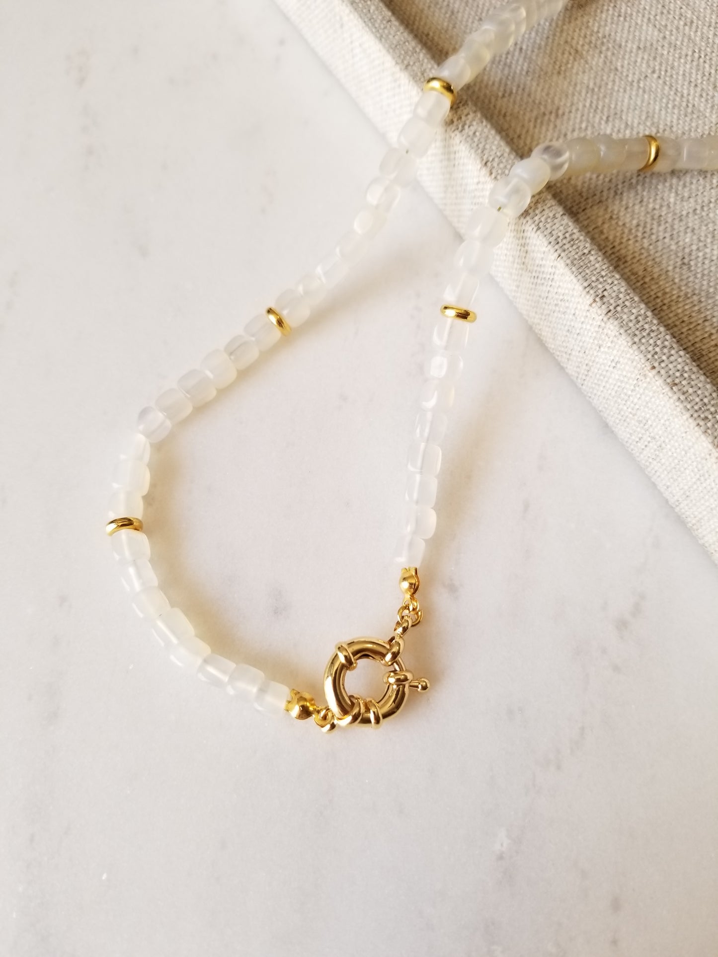 Collar Tania Agata Blanco