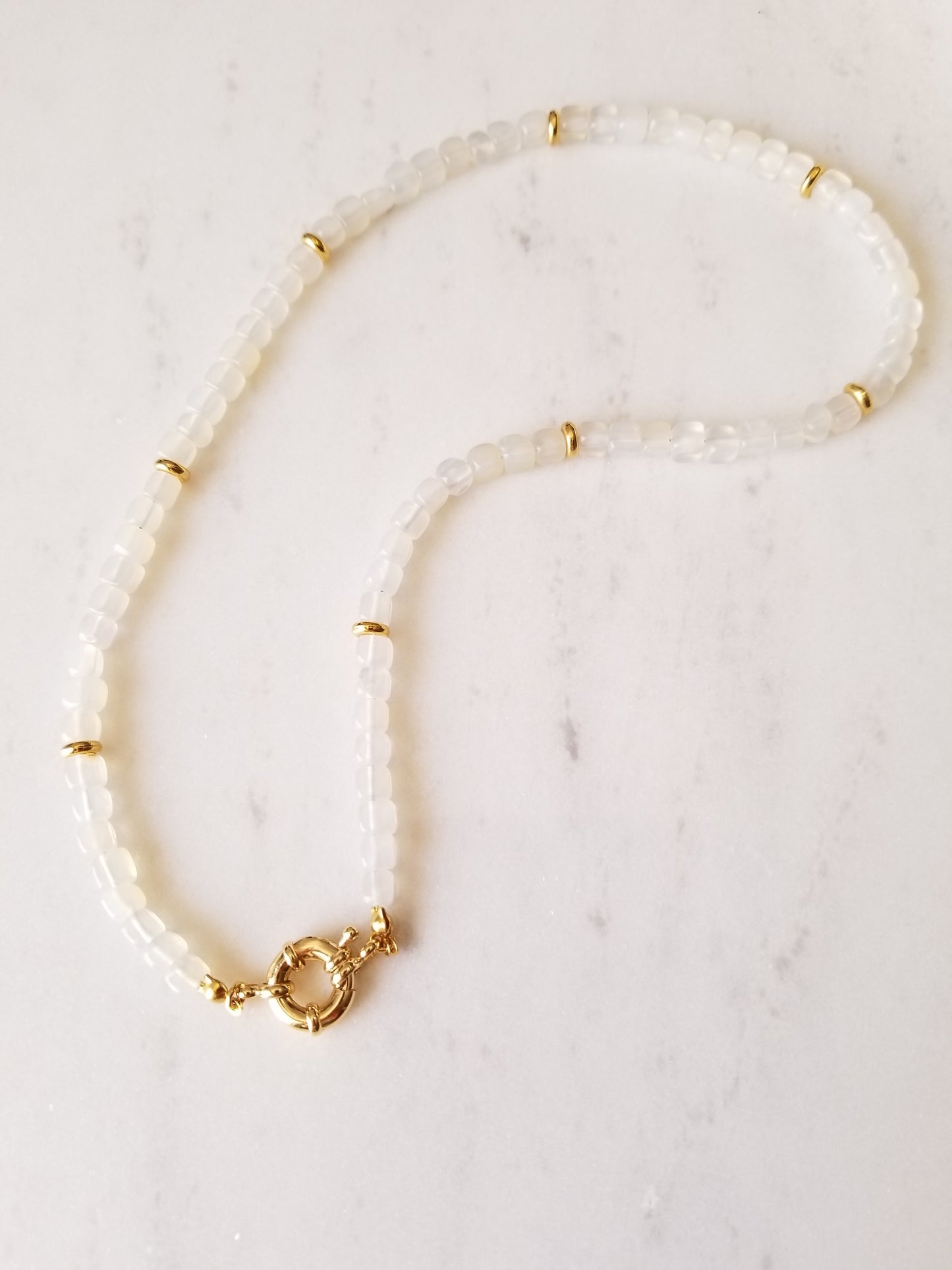 Collar Tania Agata Blanco