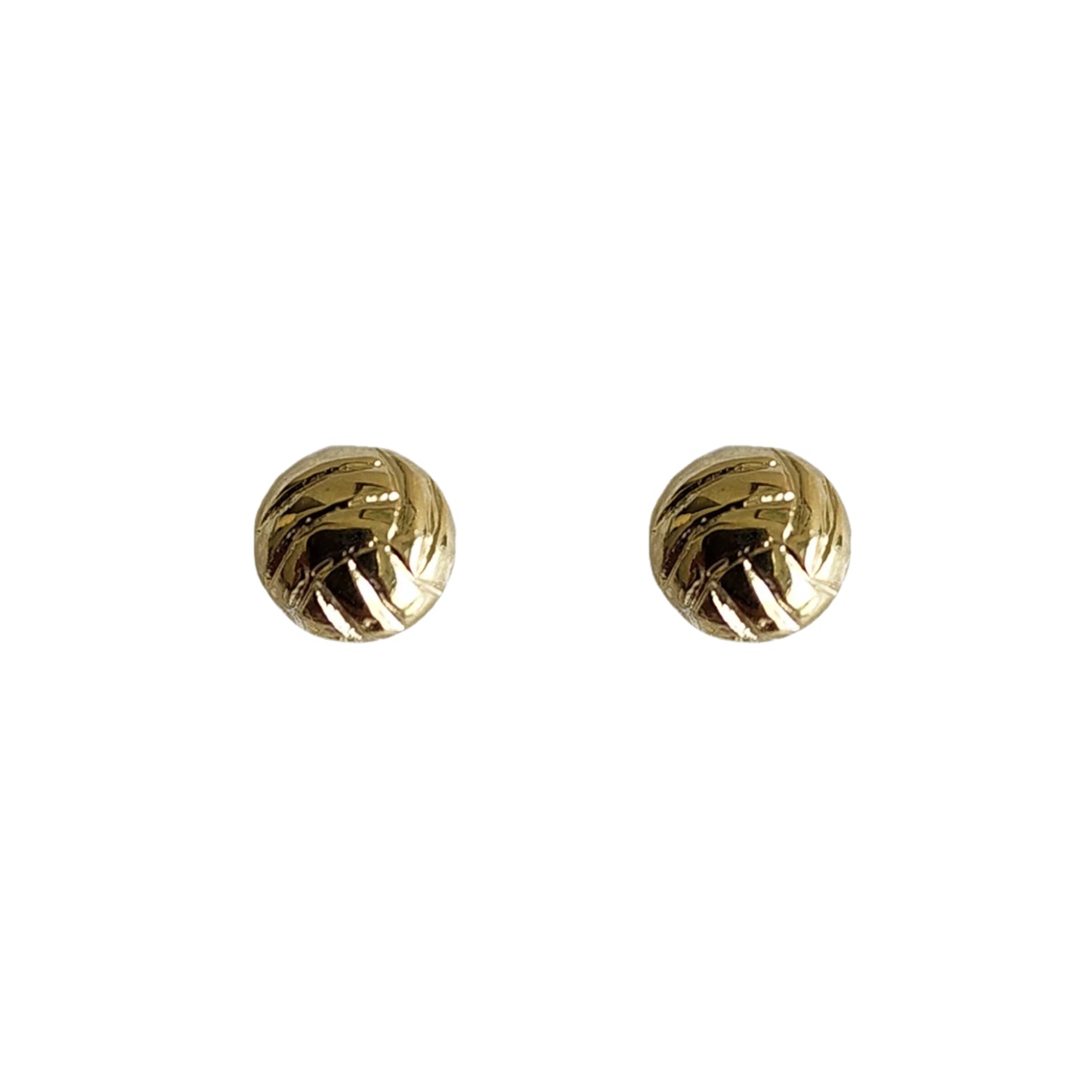 Aretes Balón Voleibol, Oro 10k Tipo Broquel