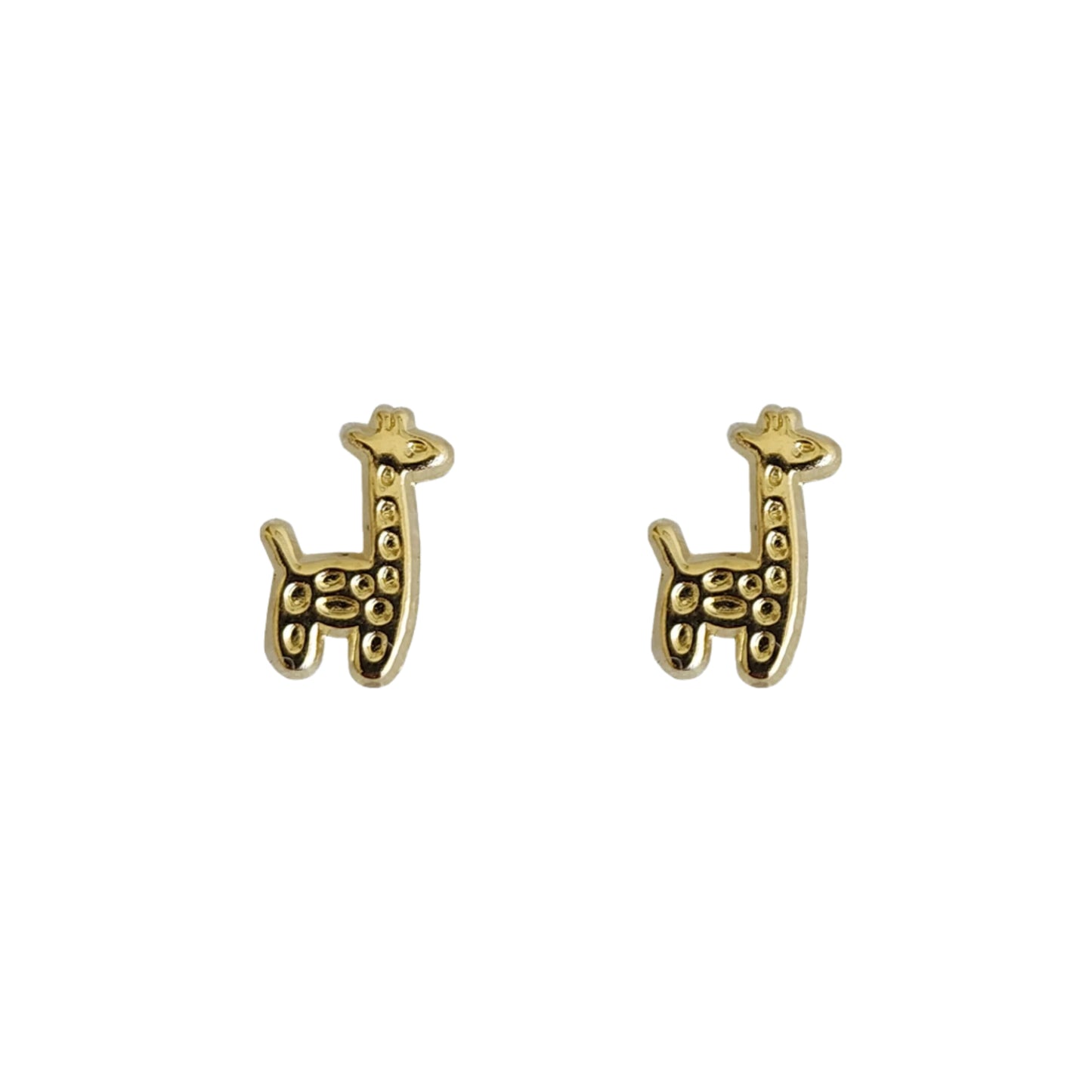 Aretes Jirafa, Oro 10k Tipo Broquel