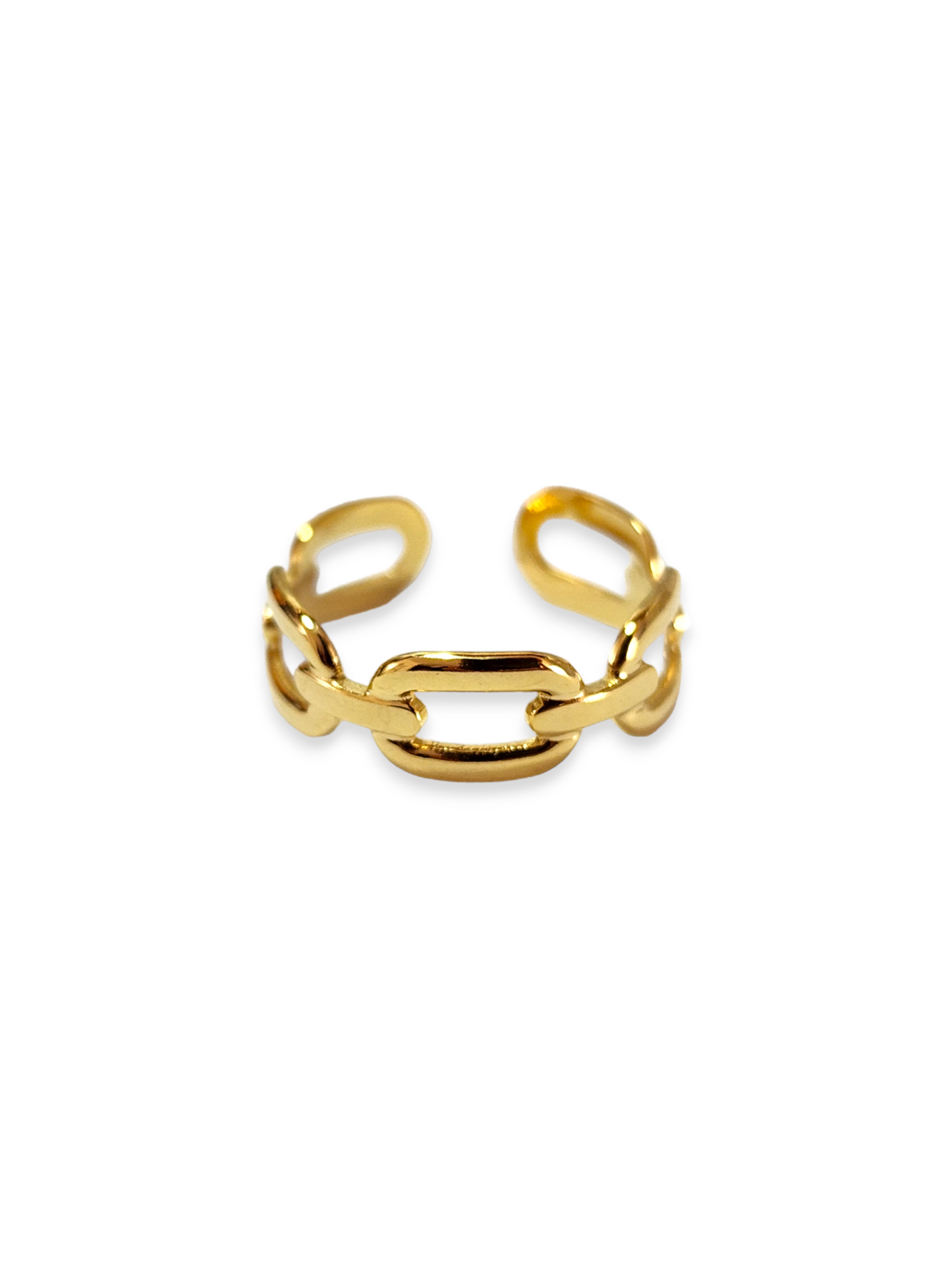 Anillo Marino Dorado Acero Inox. Ajustable