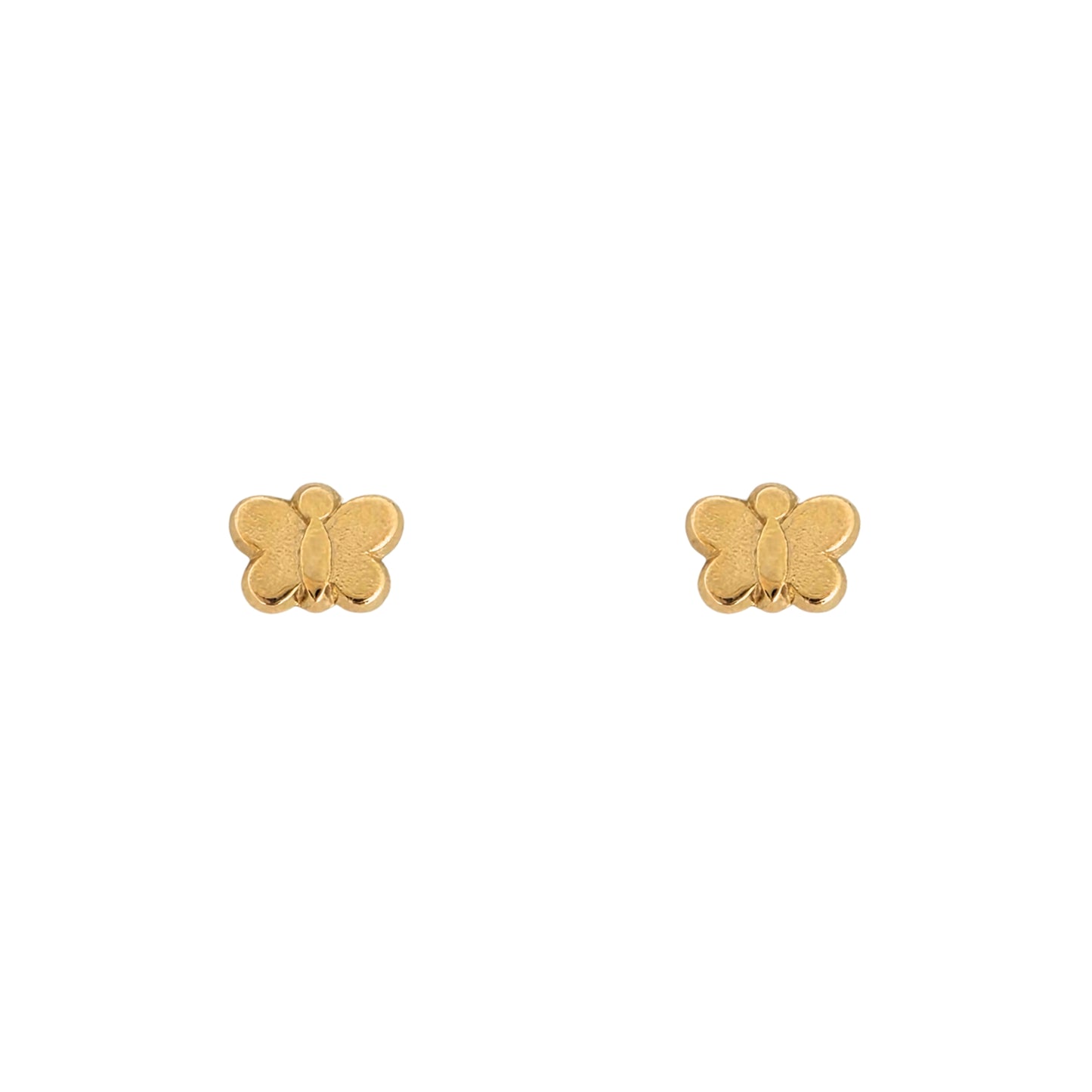 Aretes Mariposita Mini Tipo Broquel Elegantes y Delicados Cierre Rosca Diseño Atemporal y Clásico
