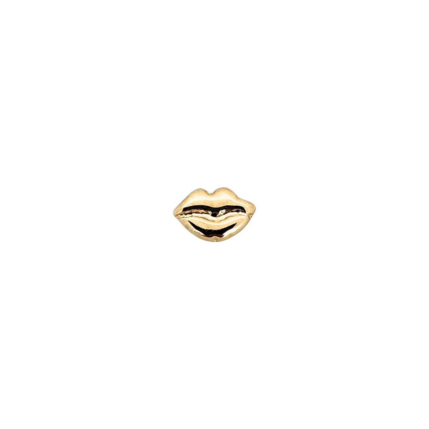Aretes Beso, Oro 10K Tipo Broquel