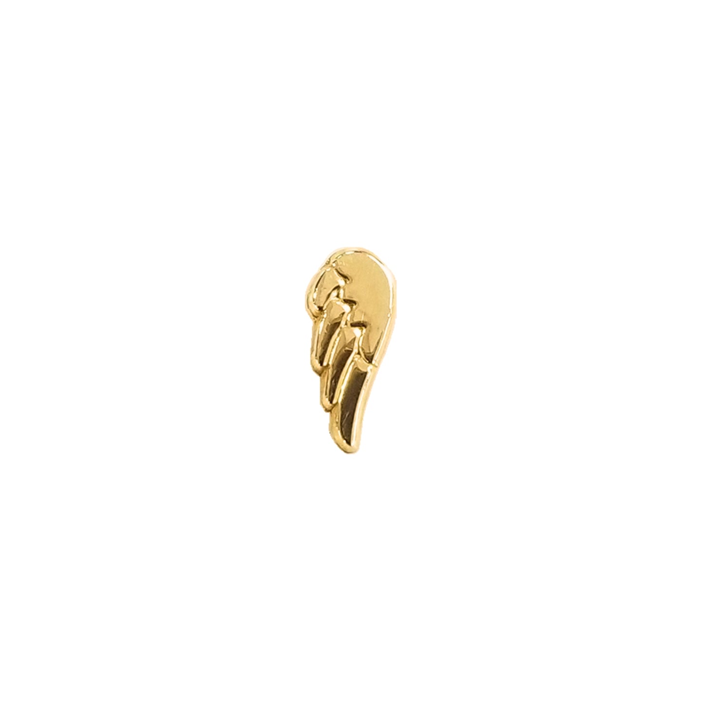 Aretes Alas de Ángel, Oro 10k Tipo Broquel