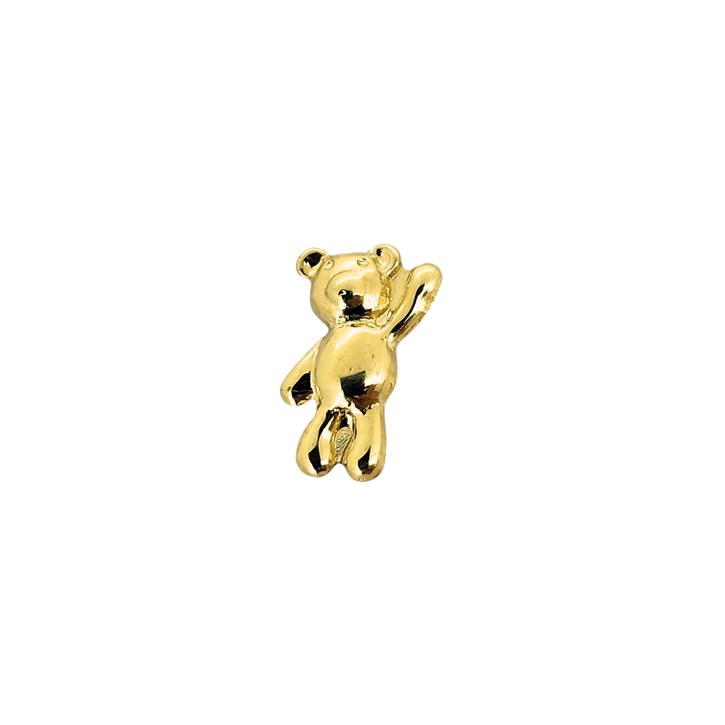 Aretes Oso Oro 10k, Tipo Broquel