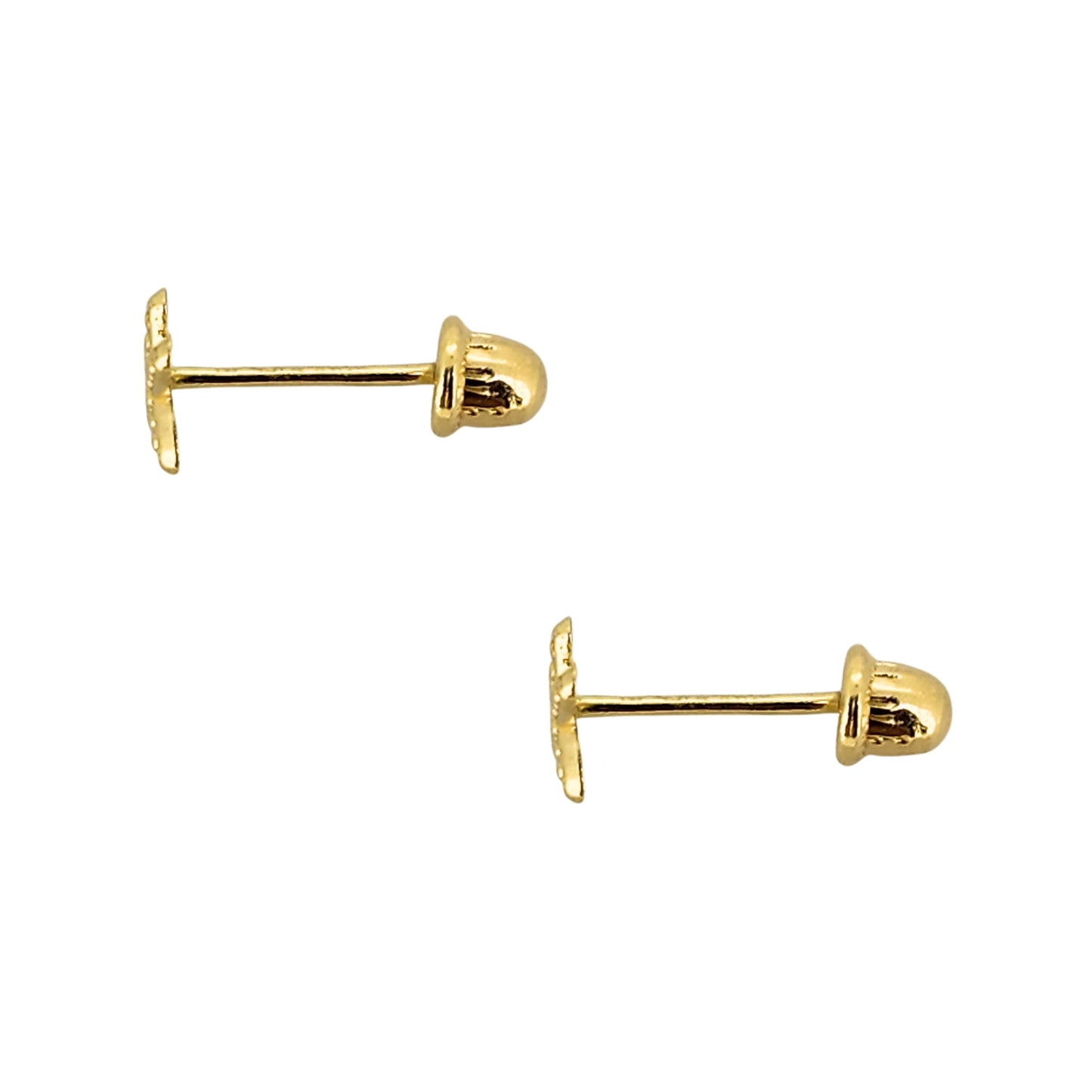 Aretes Oro 10K Broquel Estrella de Mar Mini