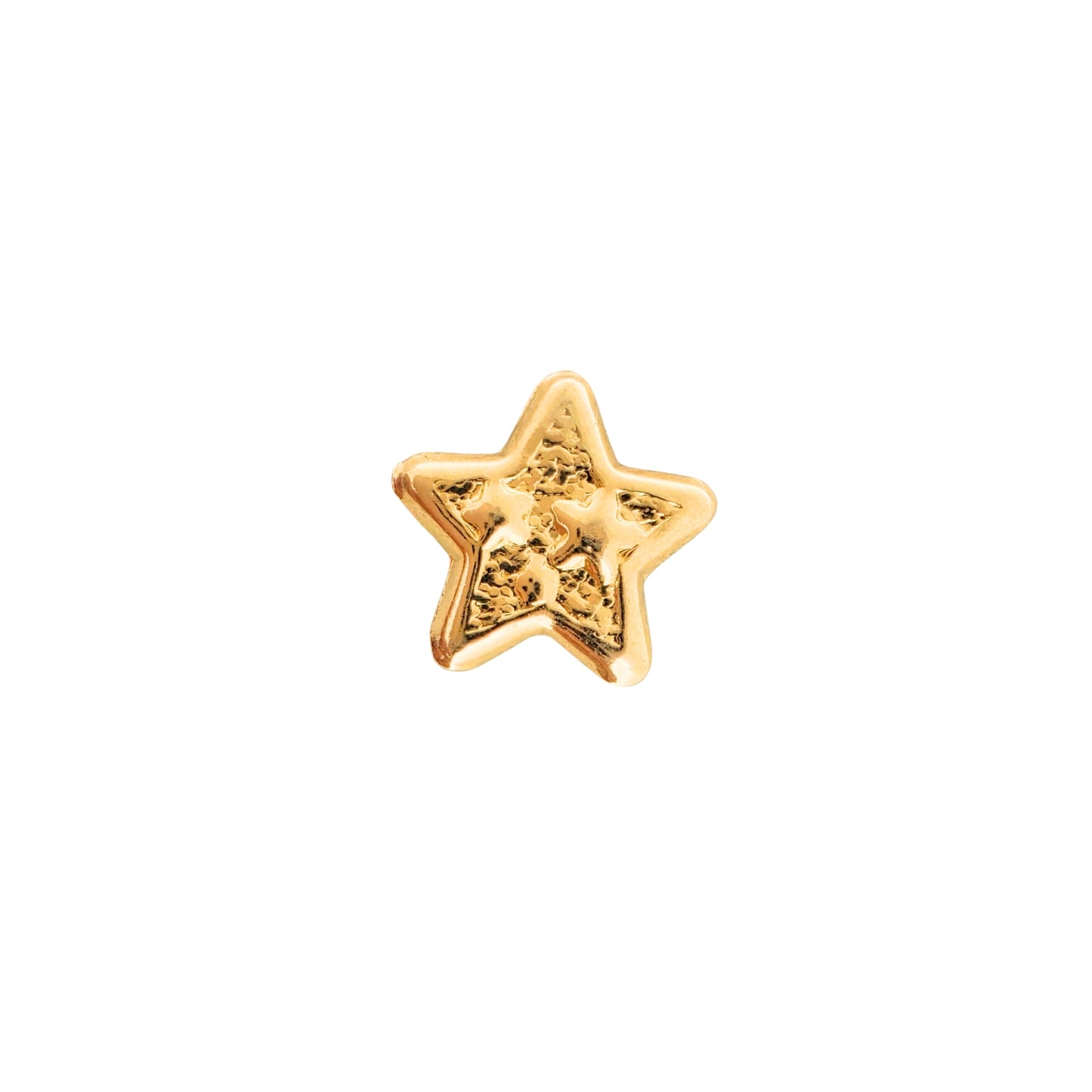 Aretes Oro 10K Broquel Estrella Estrellitas