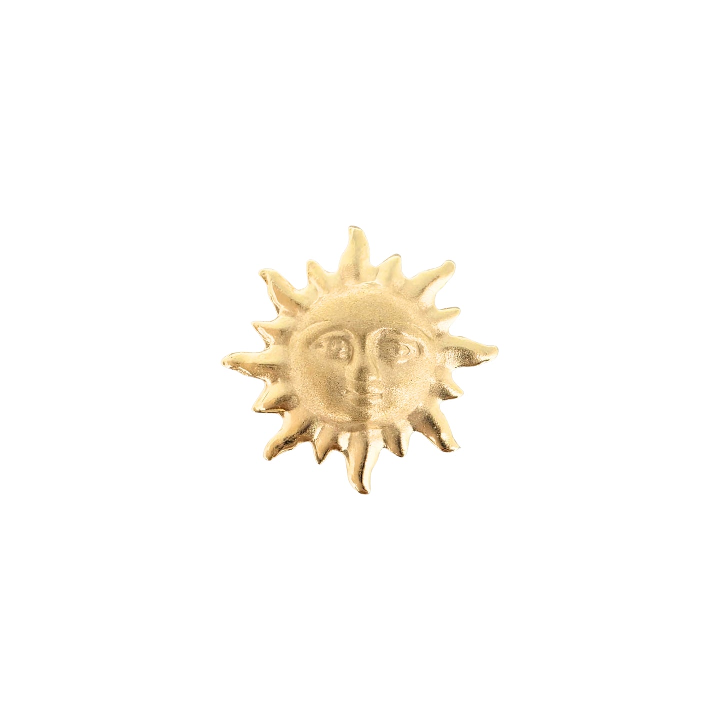Aretes Oro 10K Broquel Sol