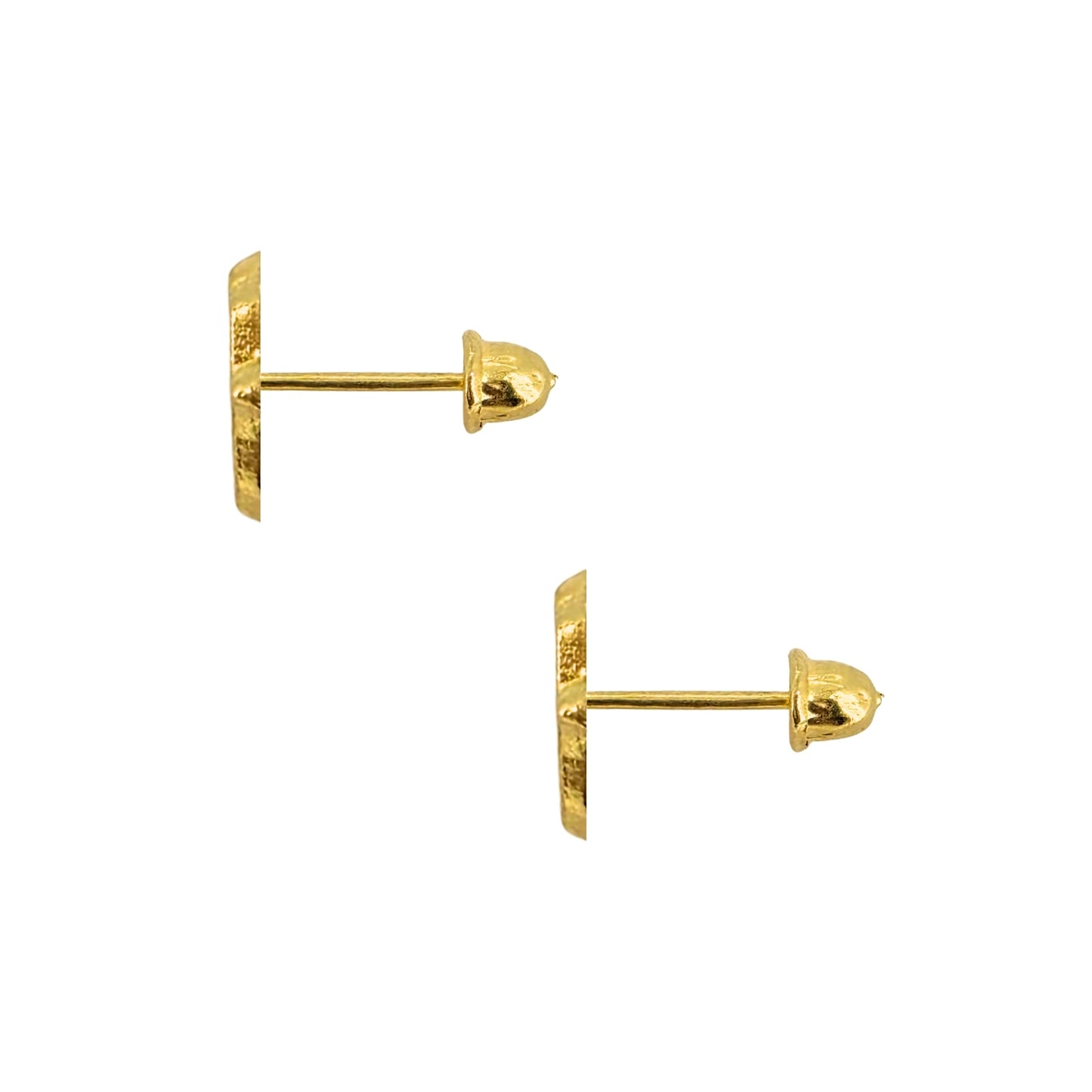 Aretes Oro 10K Broquel Yin y Yang