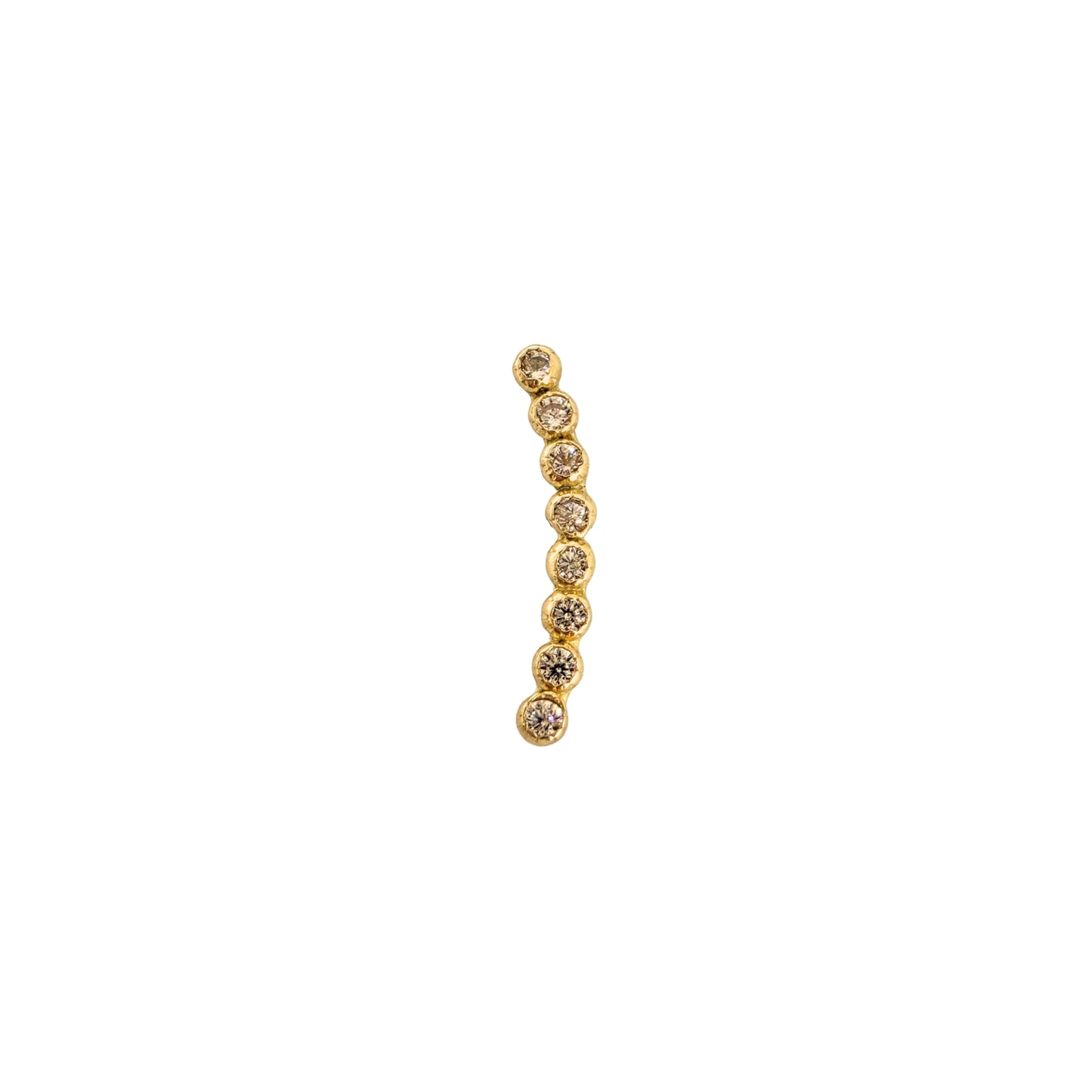 Aretes Lambada Mini Bisel Tipo Broquel Elegantes y Delicados Cierre Rosca Diseño Atemporal y Clásico