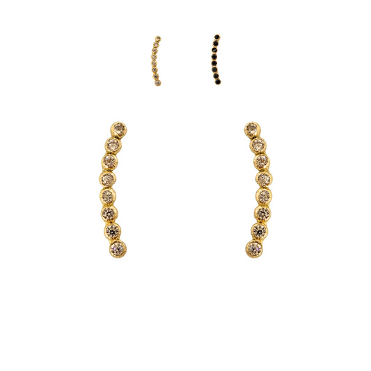 Aretes Lambada Mini Bisel Color a Elegir Tipo Broquel Elegantes y Delicados Cierre Rosca Diseño Atemporal y Clásico