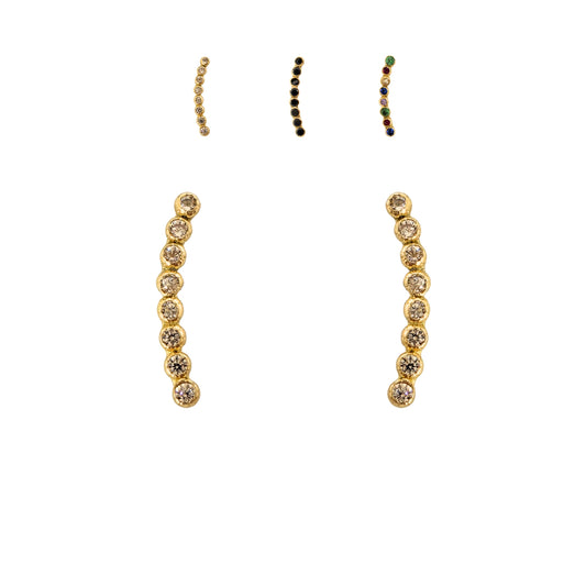 Aretes Lambada Mini Bisel Color a Elegir Tipo Broquel Elegantes y Delicados Cierre Rosca Diseño Atemporal y Clásico