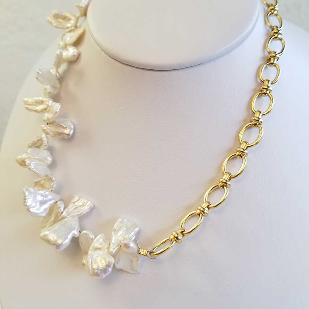 Collar Cadena - Perla Kishi