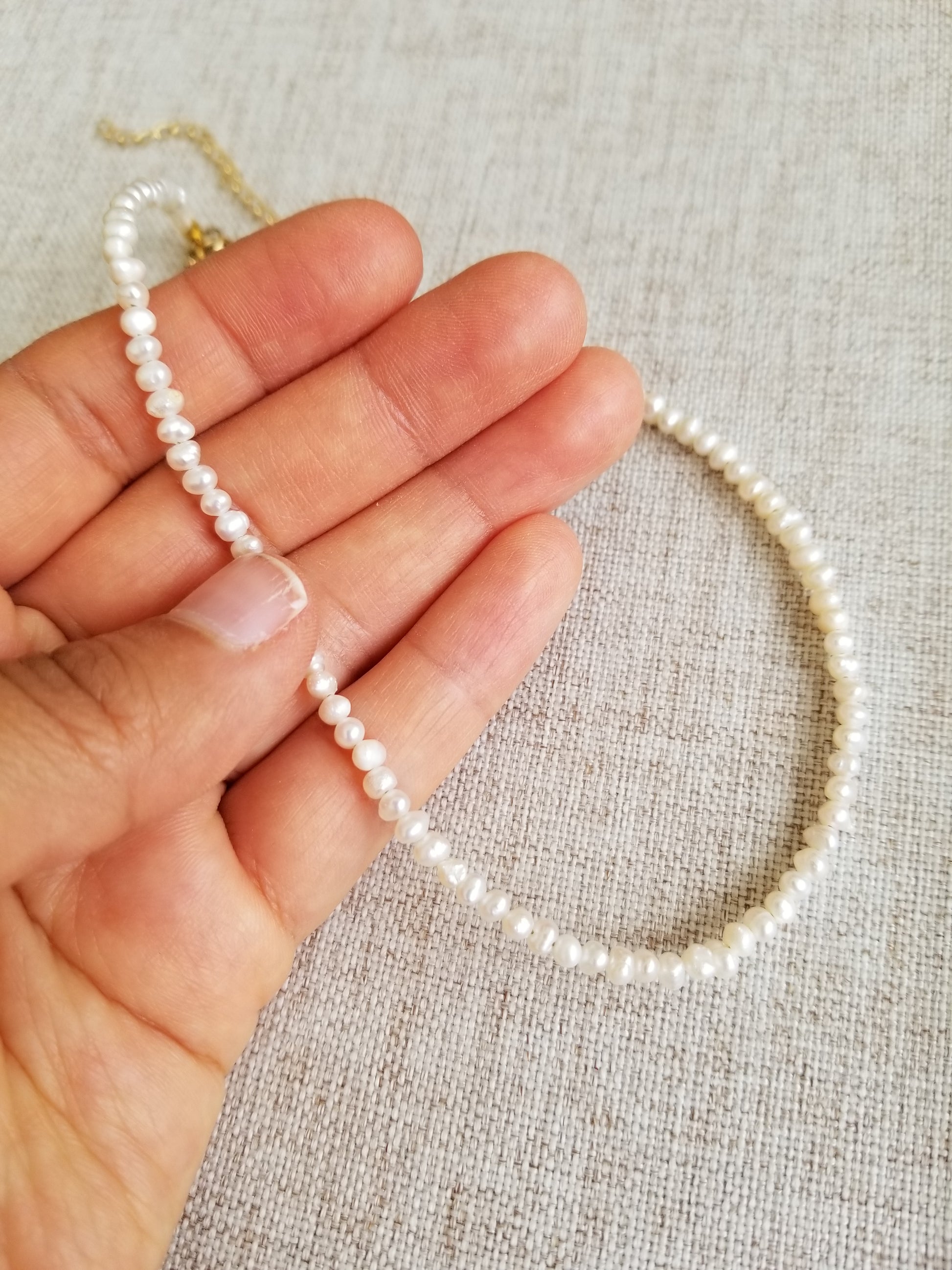 Collar Perlas – PUNTO METÁLICO