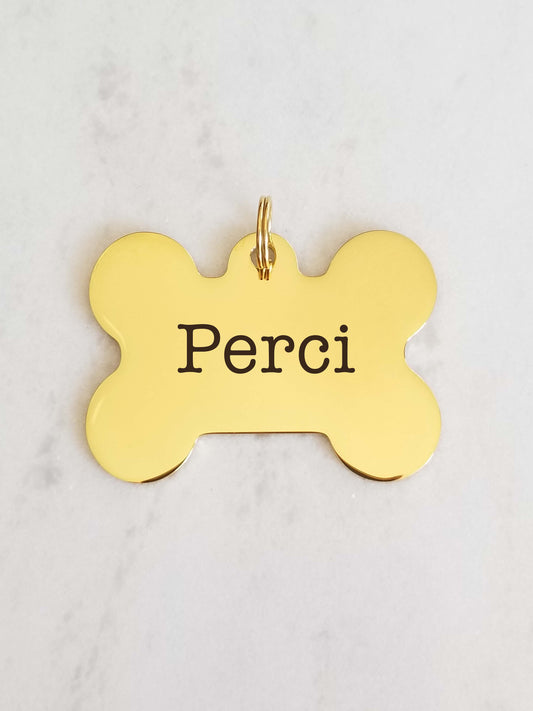 Dog Tag Dorada (Grande)