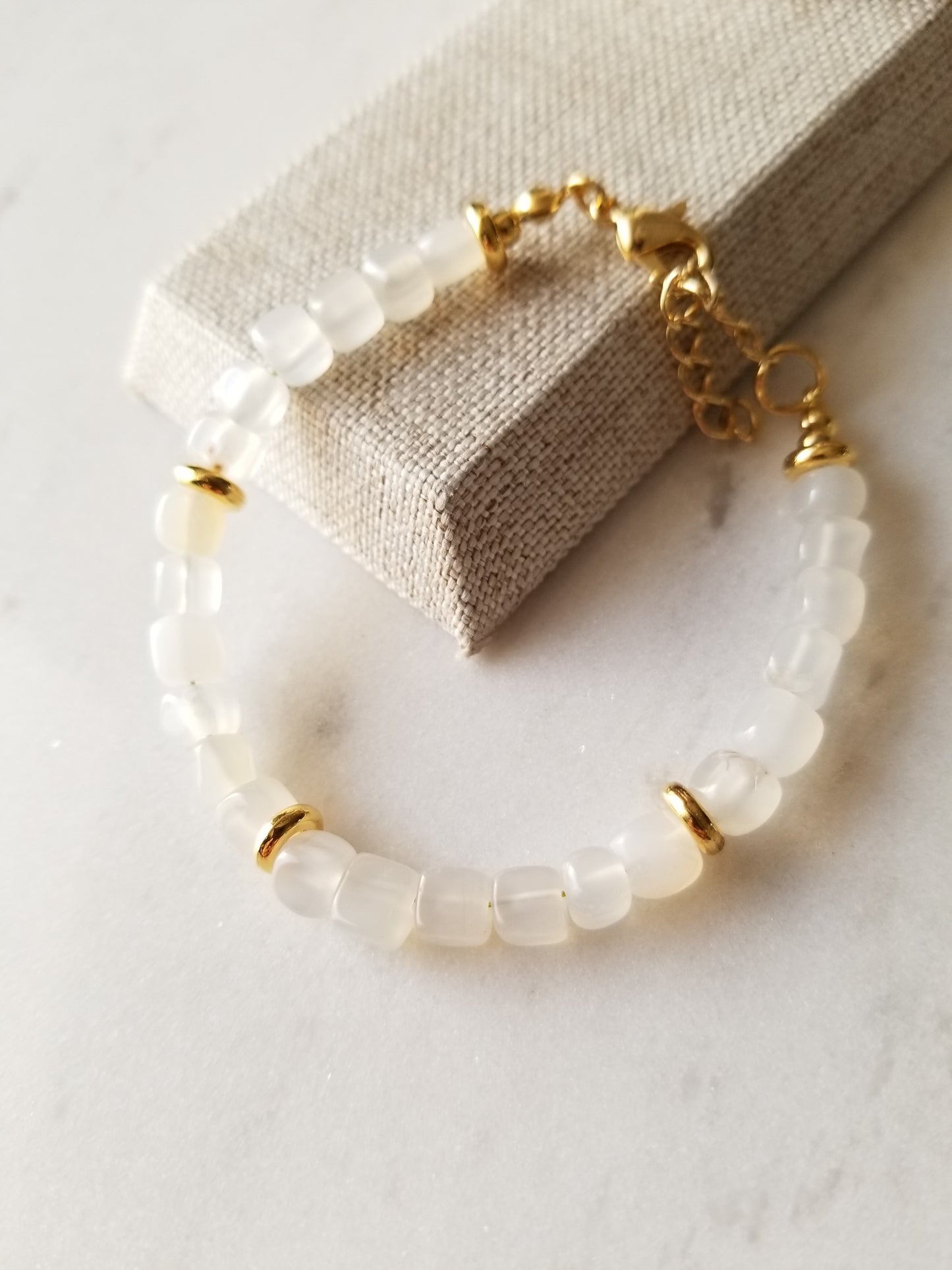 Pulsera Tania Agata Blanco