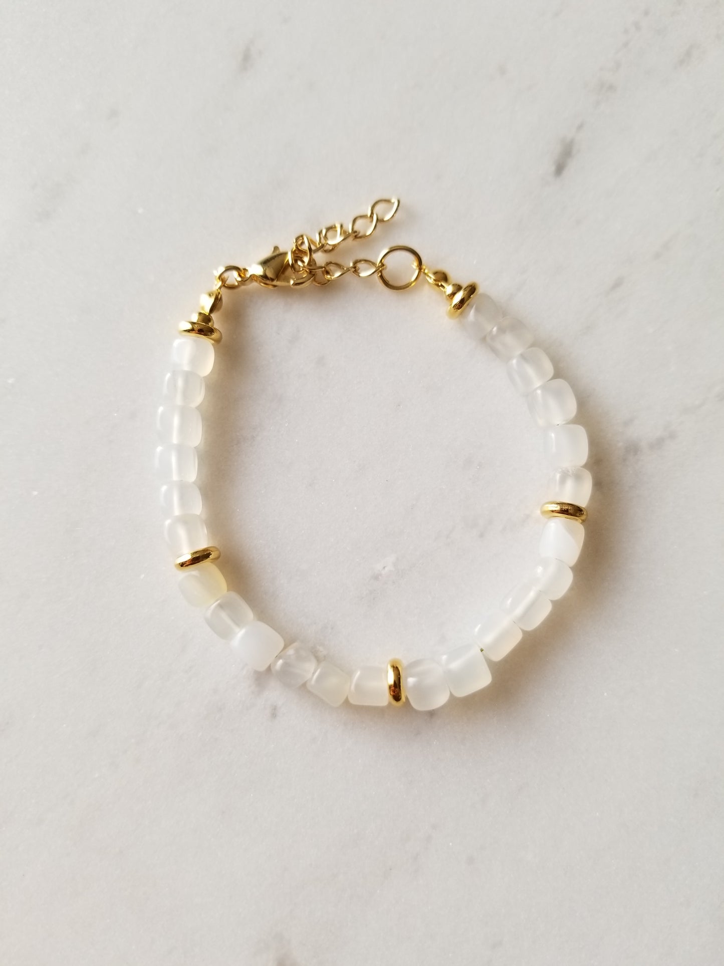 Pulsera Tania Agata Blanco