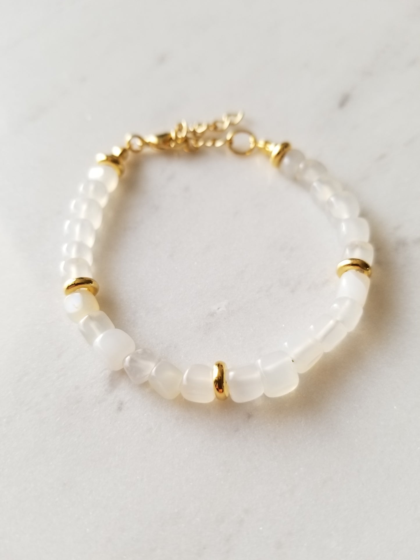 Pulsera Tania Agata Blanco