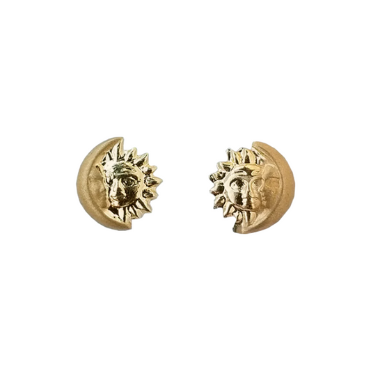 Broquel Eclipse, Oro 10k (Par de Aretes)