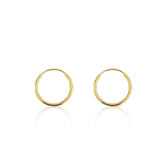 Arracada 0.8 cm, Oro 10k (Par de Aretes)