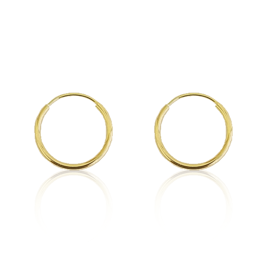 Arracada 1.1 cm, Oro 10k (Par de Aretes)