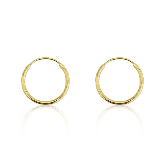 Arracada 1.1 cm, Oro 10k (Par de Aretes)