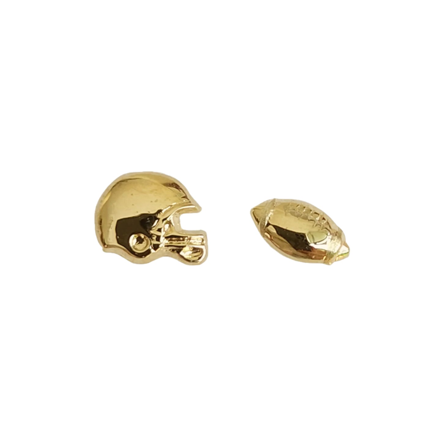 Aretes Futbol Americano, Oro 10k Tipo Broquel
