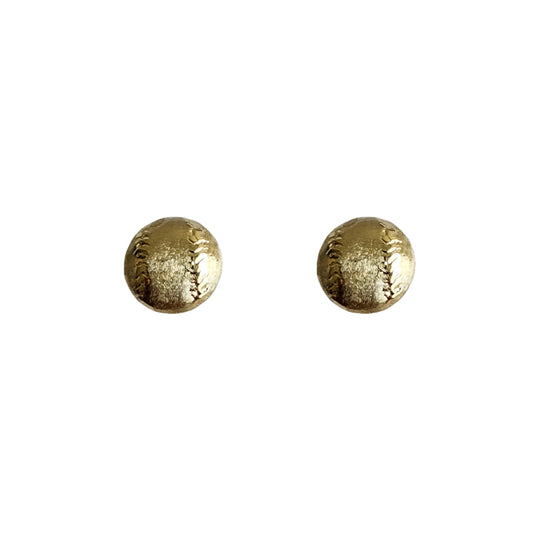 Aretes Pelota Beisbol, Oro 10k Tipo Broquel
