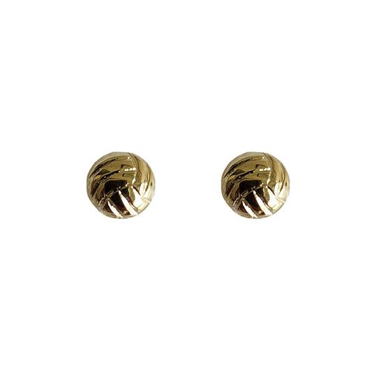 Aretes Balón Voleibol, Oro 10k Tipo Broquel